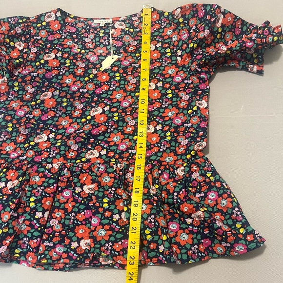 JODIFL Floral Blouse - Vibrant Multicolor Floral Blouse - Picture 10 of 12